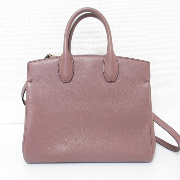 SALVATORE FERRAGAMO Purple Leather Shoulder Bag - Picture 2 of 16